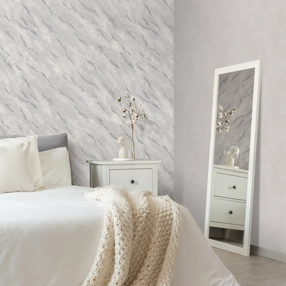 DIAMOND Elbrus - Серые флизелиновые обои с текстурным рельефом 89337781 STLM-1535549 - Вид №3