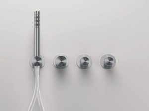 Набор для душа с 4 отверстиями из нержавеющей стали с ручным душем