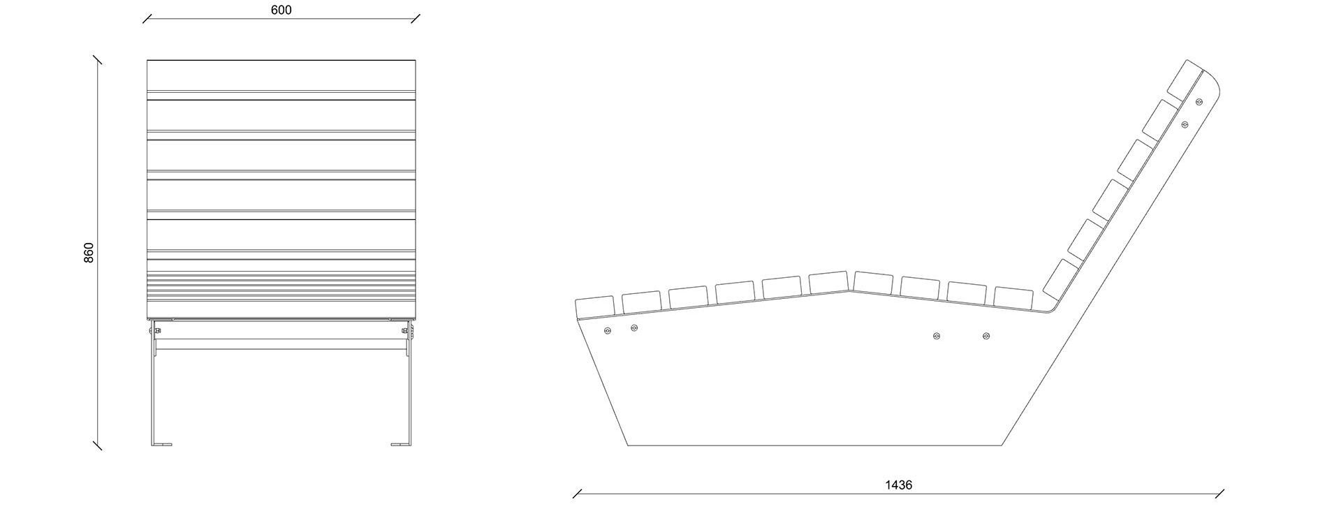 Одноместный шезлонг Lazzari CORTINA ARCH-00030070 - Вид №21
