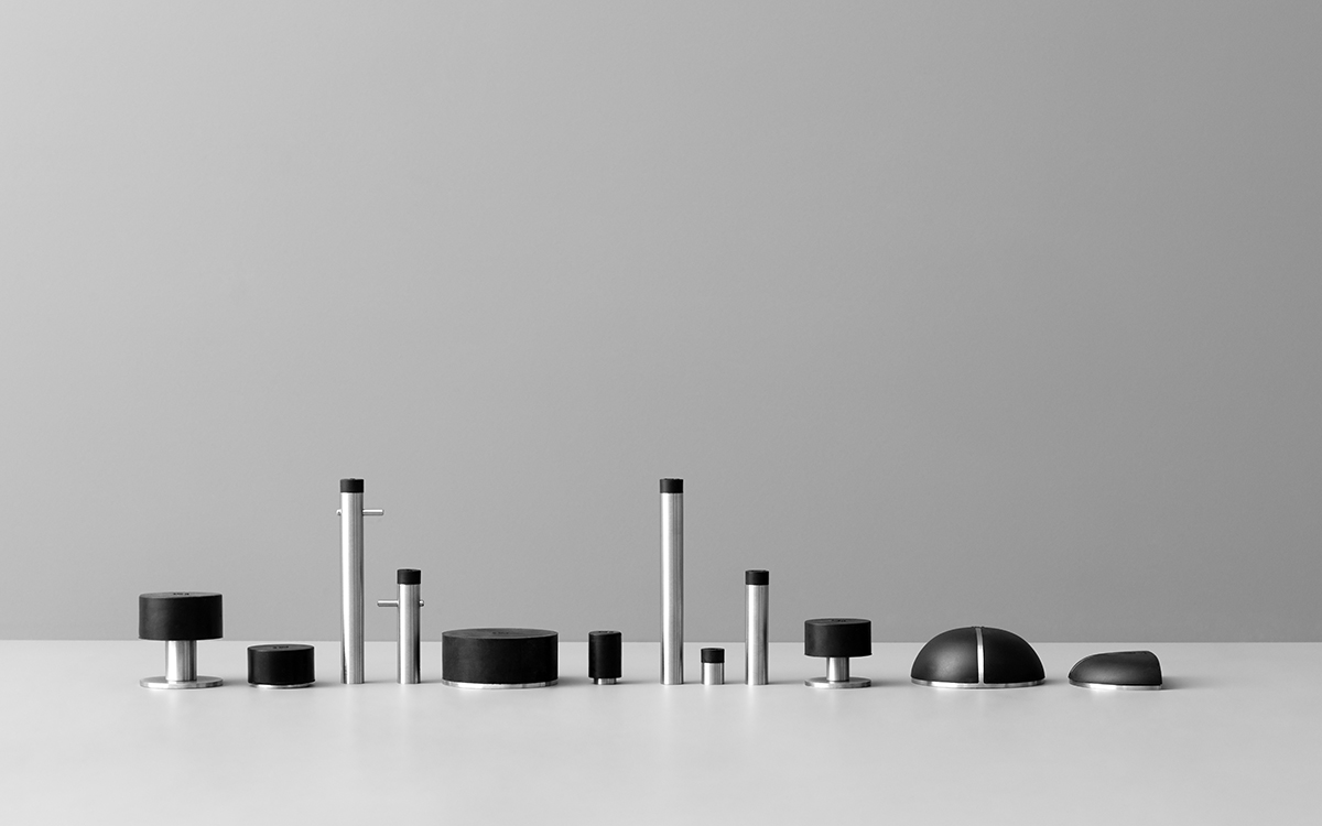 14965000004 Напольный дверной упор Ø40x22 ммd line Knud Holscher  - Вид №1