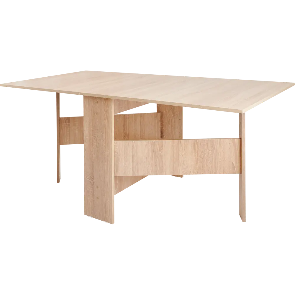 Стол-книжка раскладной 23.2-163x80x75 см прямоугольный ДСП цвет сонома Santreyd STLM-2021999 - Вид №1