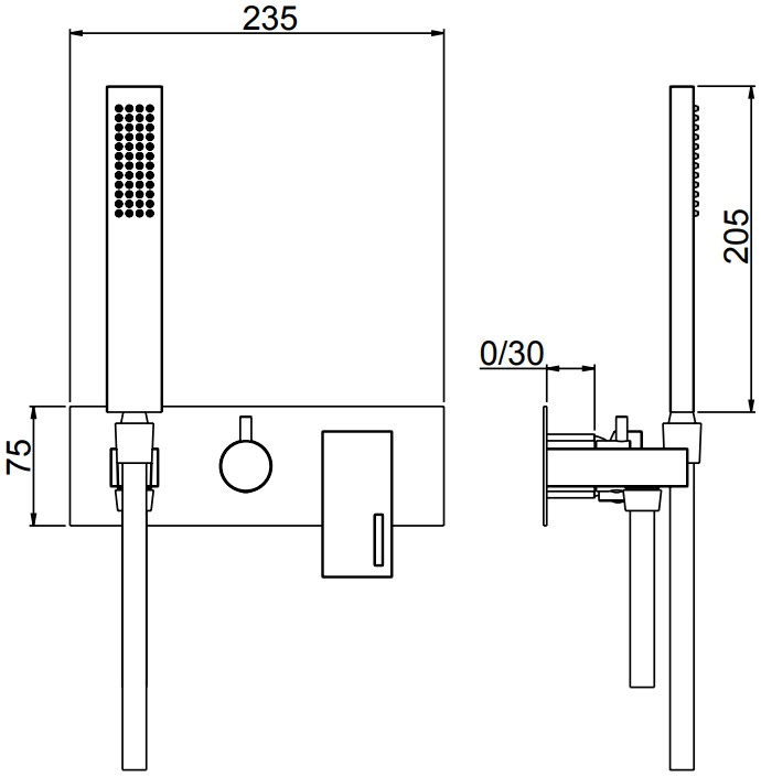 Rubinetterie Frattini Горизонтальный встроенный душ Vita sun-id-1494870 - Вид №5