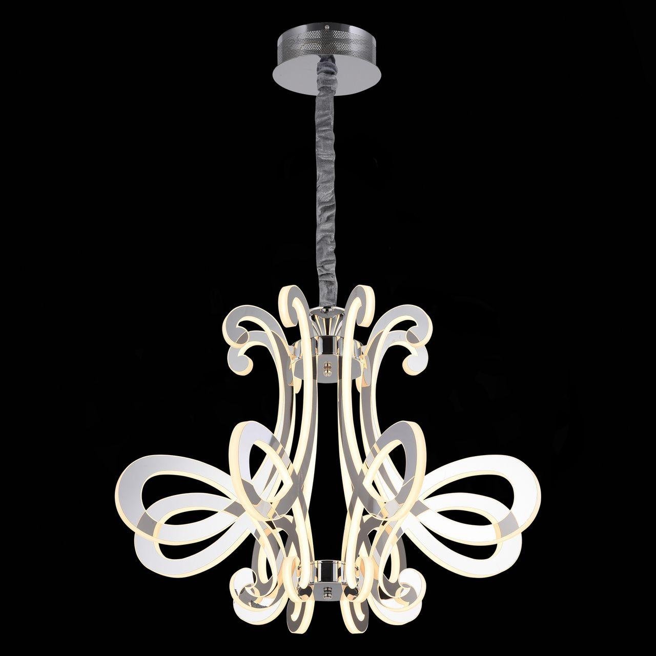 Подвесная светодиодная люстра ST Luce Aricia SL835.103.08 ST LUCE ДИЗАЙНЕРСКИЕ, ARICIA 279896 Хром  - Вид №1