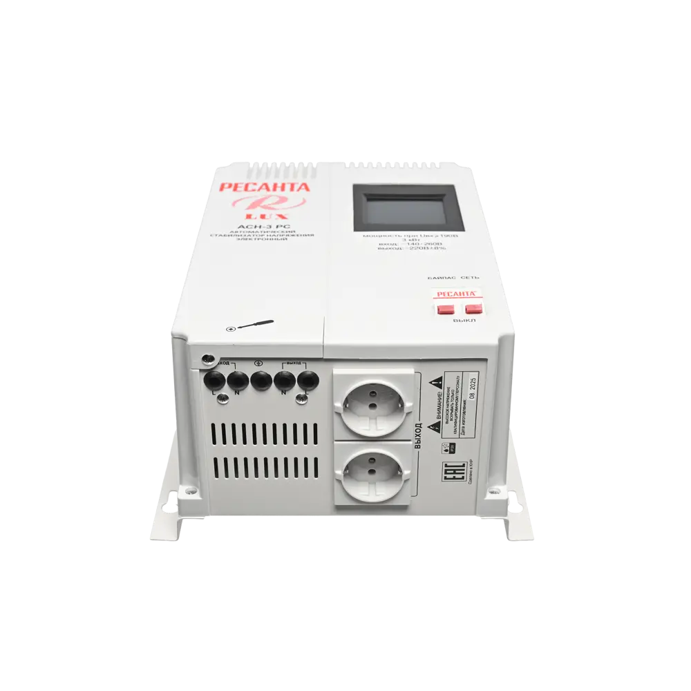 Стабилизатор напряжения Ресанта АСН-3 РС 3 кВт STLM-2068812 - Вид №12