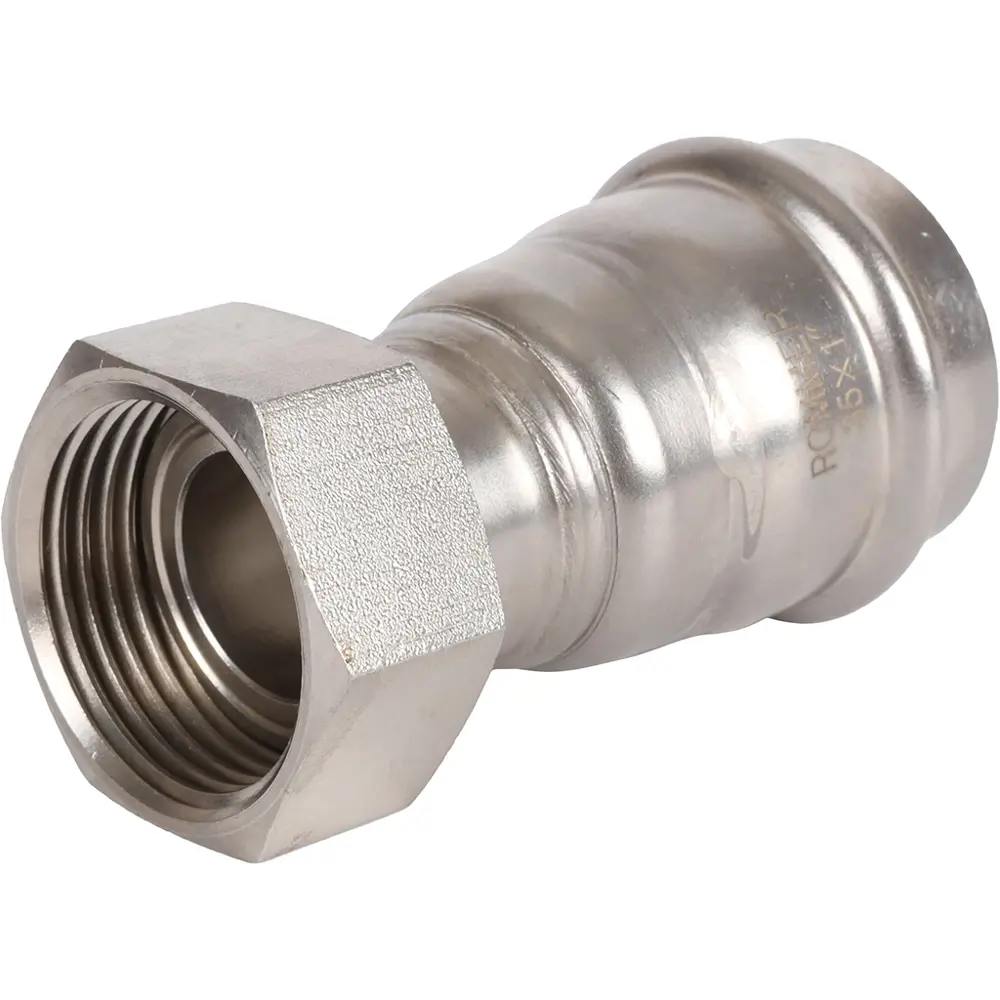 Муфта переходная Rommer 1"x35 мм с накидной гайкой ВПр-ВР нержавеющая сталь STLM-2093447