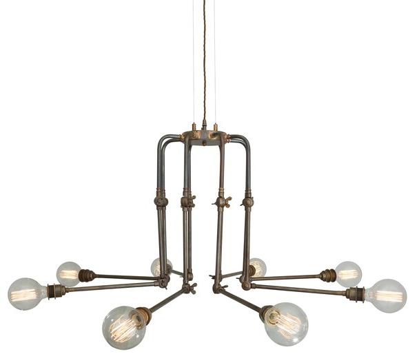 Mullan Lighting Регулируемая люстра из латуни  Mlf215  - Вид №1