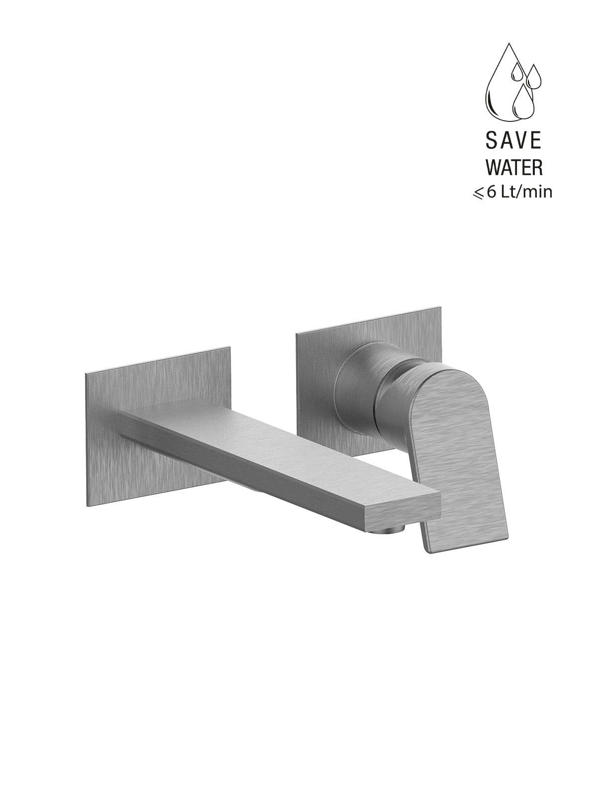 Настенный смеситель для раковины без слива с ограничителем расхода Rubinetterie Frattini Gintonic ARCH-00042556 - Вид №2