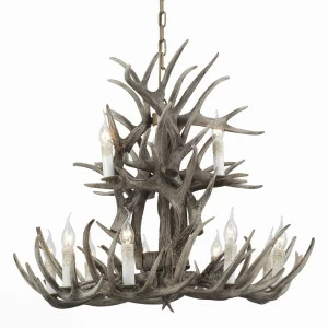 Подвесная люстра ST Luce Corna SL154.703.12 ST LUCE ДИЗАЙНЕРСКИЕ, CORNA, ДВУХЪЯРУСНЫЕ 057796 Серый