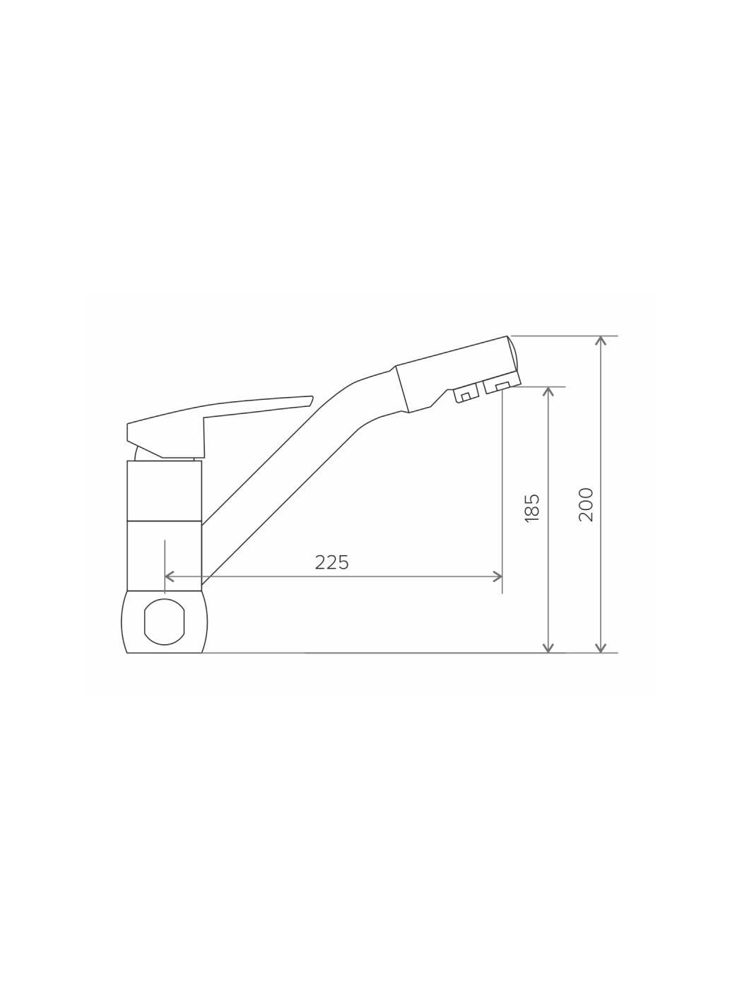 925879 Смеситель кухонный Tolero Vigo Polygran  - Вид №1