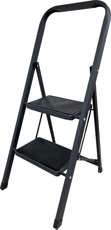 Стремянка сталь, широкая ступень, 300х200 мм.  с противоскользящими накладками  2 ст.