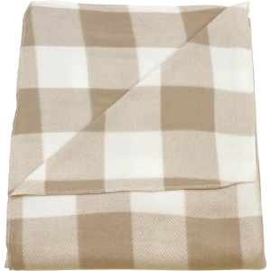 Плед Windsor 130x170 см флис цвет бежево-белый