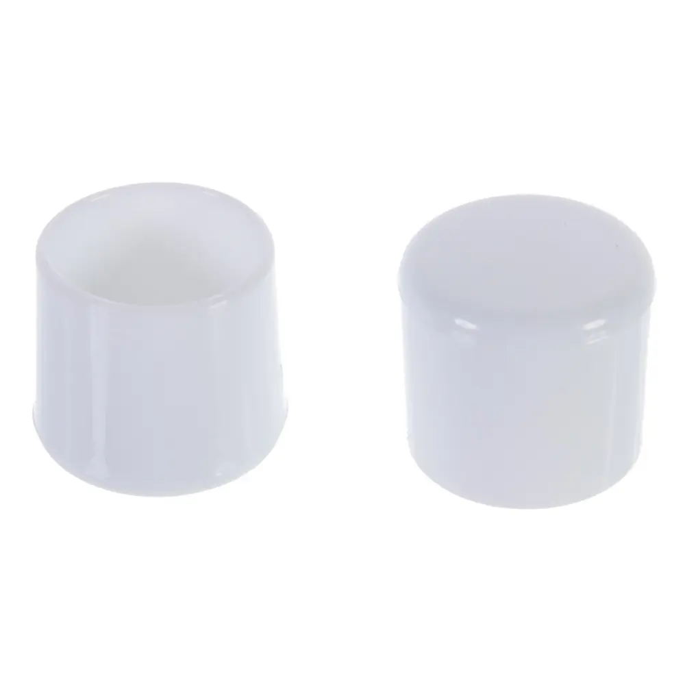 Насадки Standers 22 мм, круглые, пластик, цвет белый, 4 шт STLM-2167428