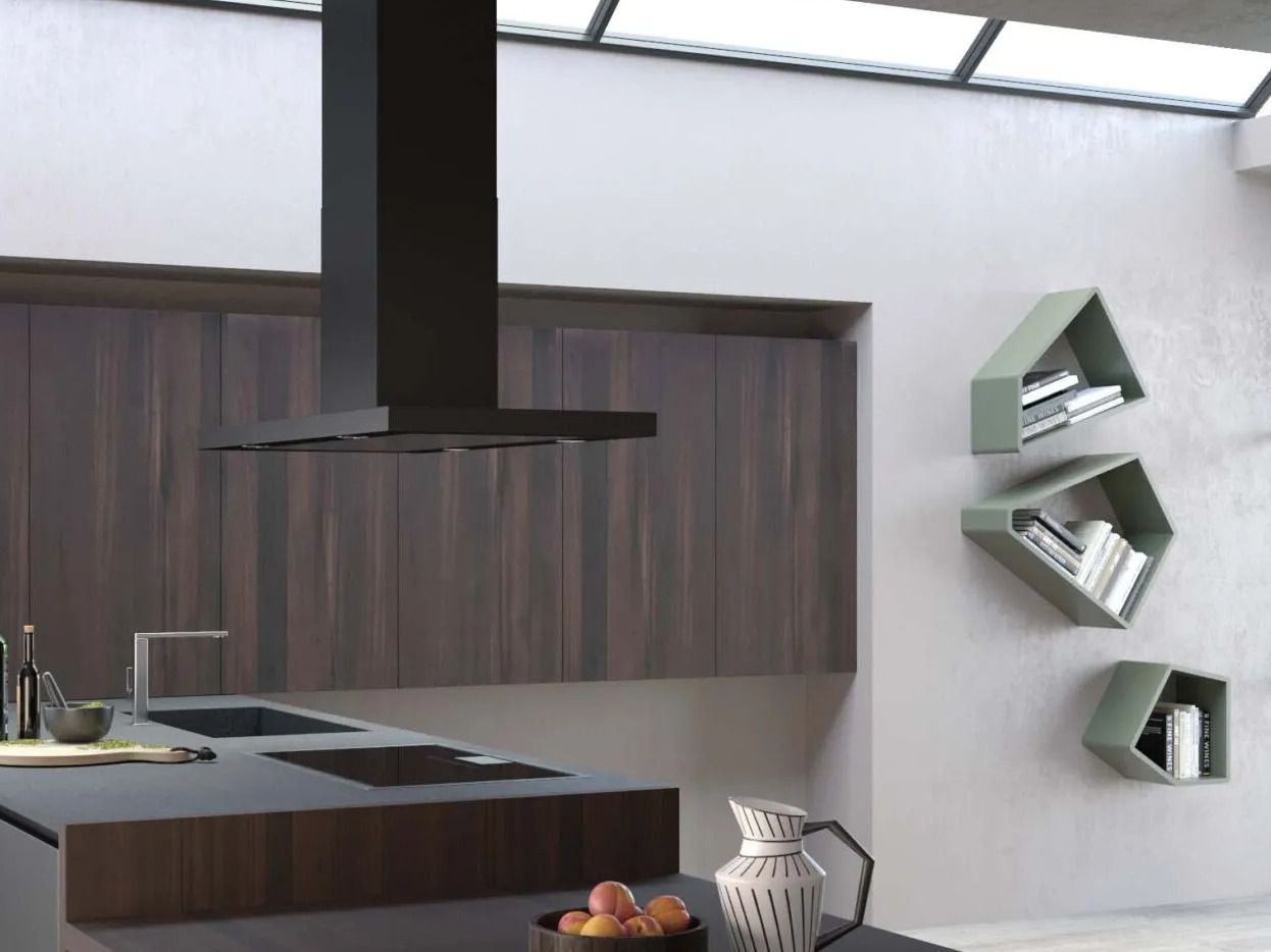 Книжный шкаф с бетонной отделкой Voltan Space ARCH-00102792 - Вид №3