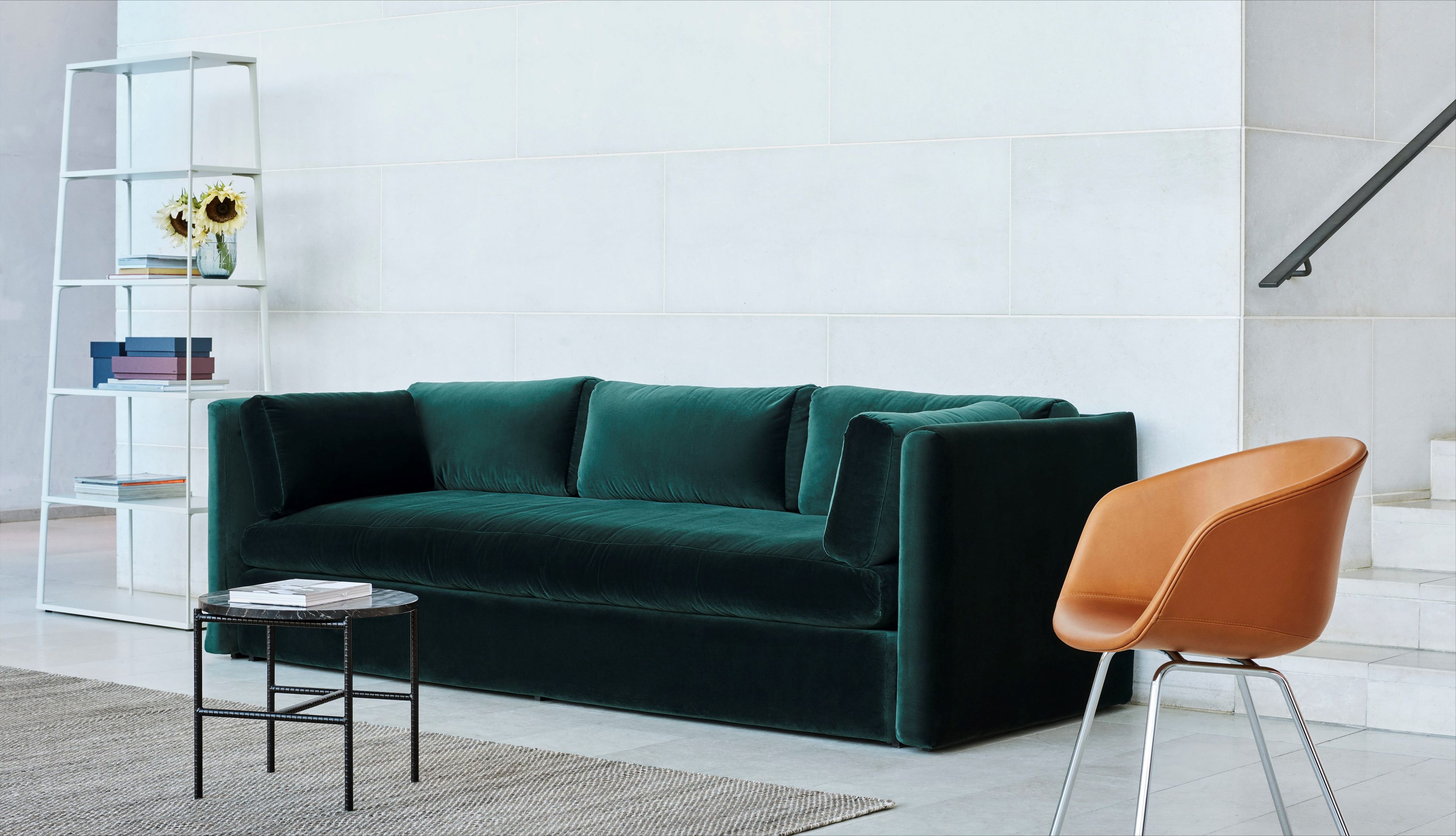 Прямоугольный мраморный журнальный столик Hay арматура ARCH-00107983 - Вид №9