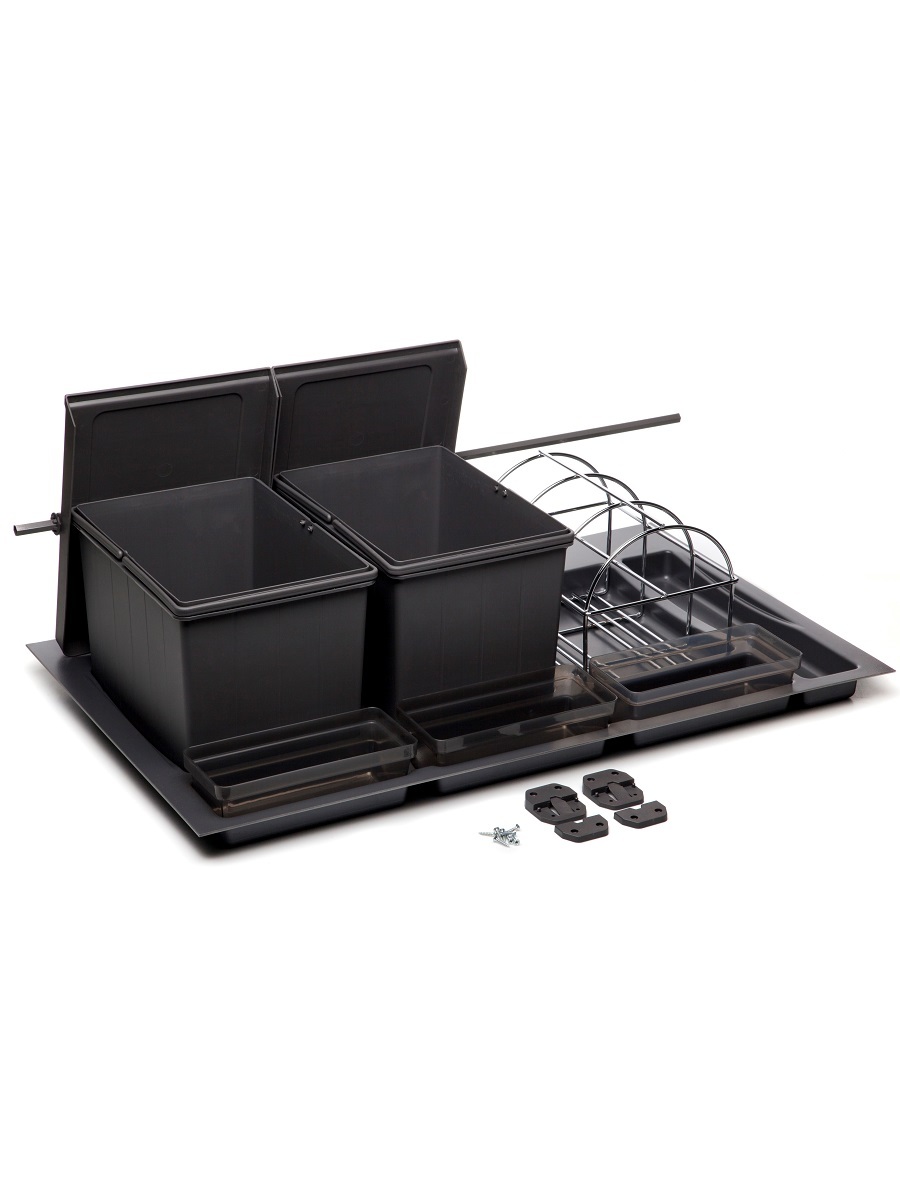 Система сортировки мусора Omega Duet/Top 900/24 Anthracite NAVAKO 10134 - Вид №2