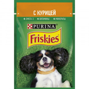 ПР0054741 Корм для собак Курица пауч 85г Friskies