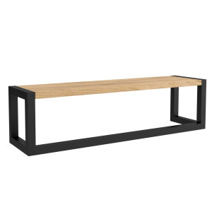 25779 SALGAR Полка для полотенец VINCI 600 AFRICAN OAK 598 x 160 x 162 мм