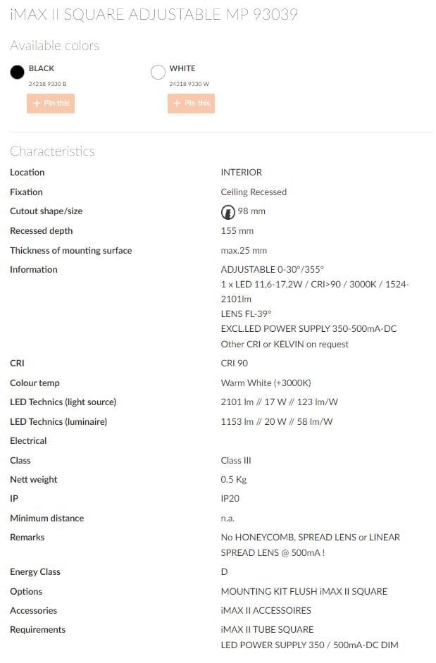 Квадратный светодиодный светильник Deltalight iMAX ARCH-00040447 - Вид №21