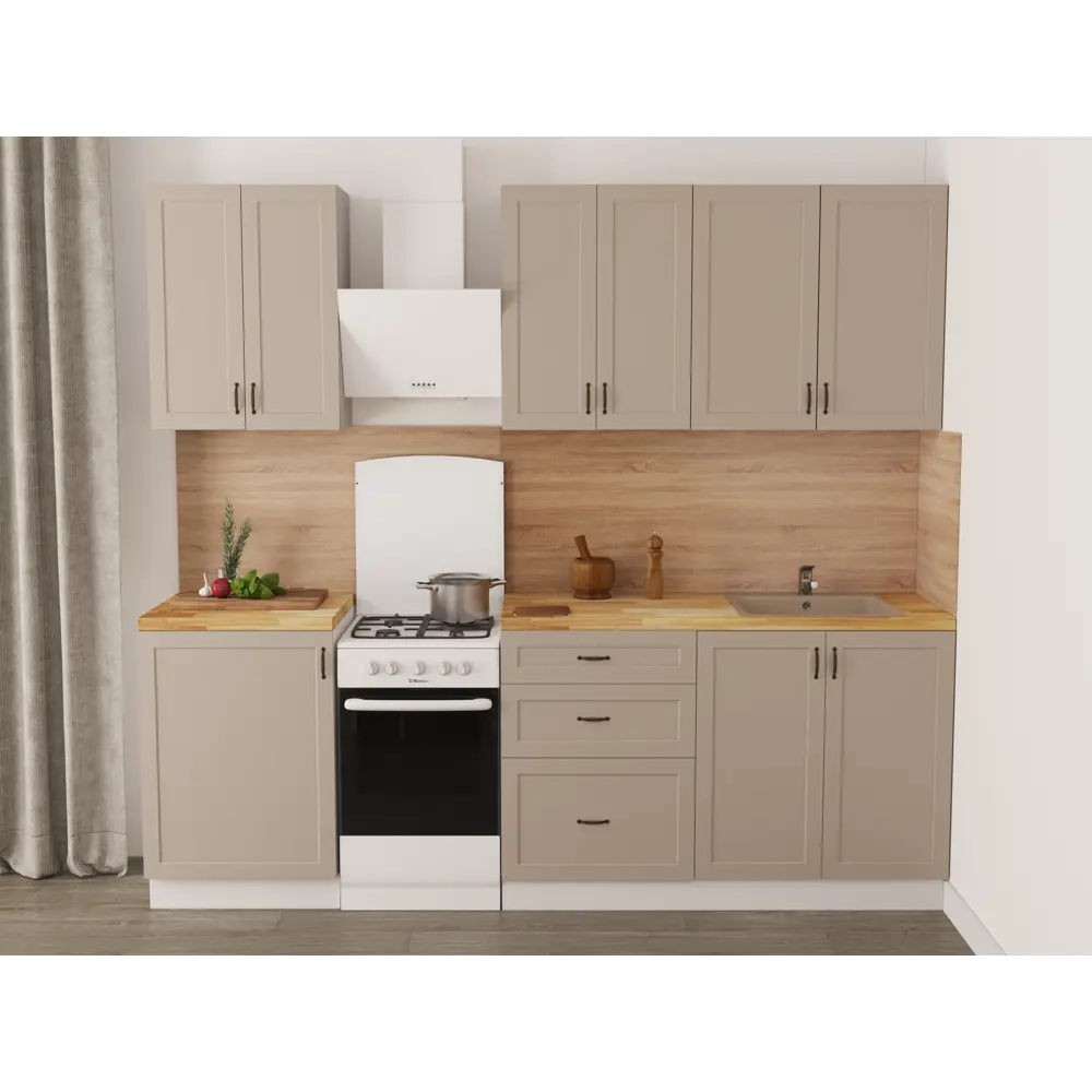 Фасад для кухонного шкафа Ньюпорт 59.7x25.3 см Delinia ID МДФ цвет топо STLM-2182311 - Вид №5