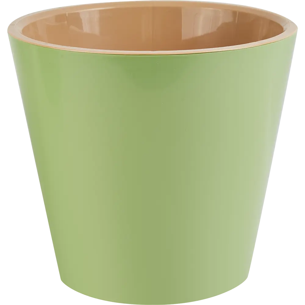Горшок цветочный London ø19 h17.3 см v3.3 л пластик зеленый INGREEN STLM-2004916