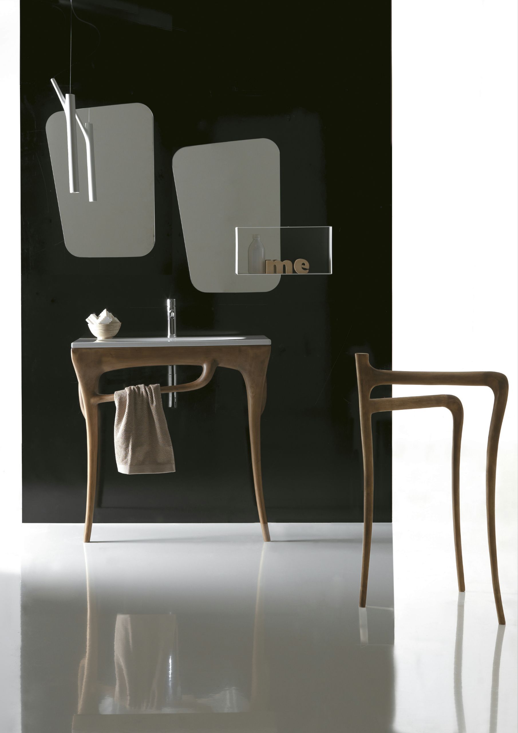 Твердый деревянный напольный держатель для полотенец Galassia ARCH-00121196 - Вид №3