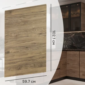 Фасад кухонного шкафа Токио 59.7x102.1 см KONSENSA ЛДСП цвет темное дерево