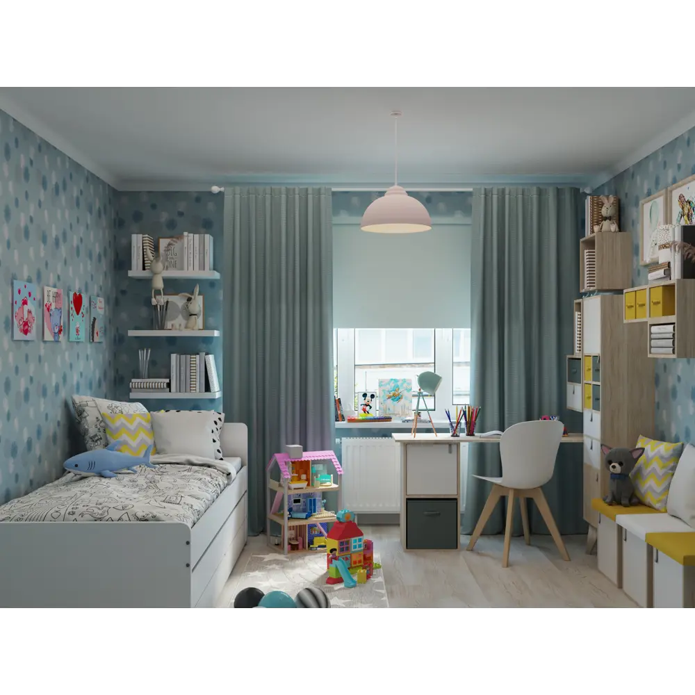 Стеллаж КУБ 1 секция 18х36х32 см ЛДСП цвет дуб Santreyd STLM-2159596 - Вид №8