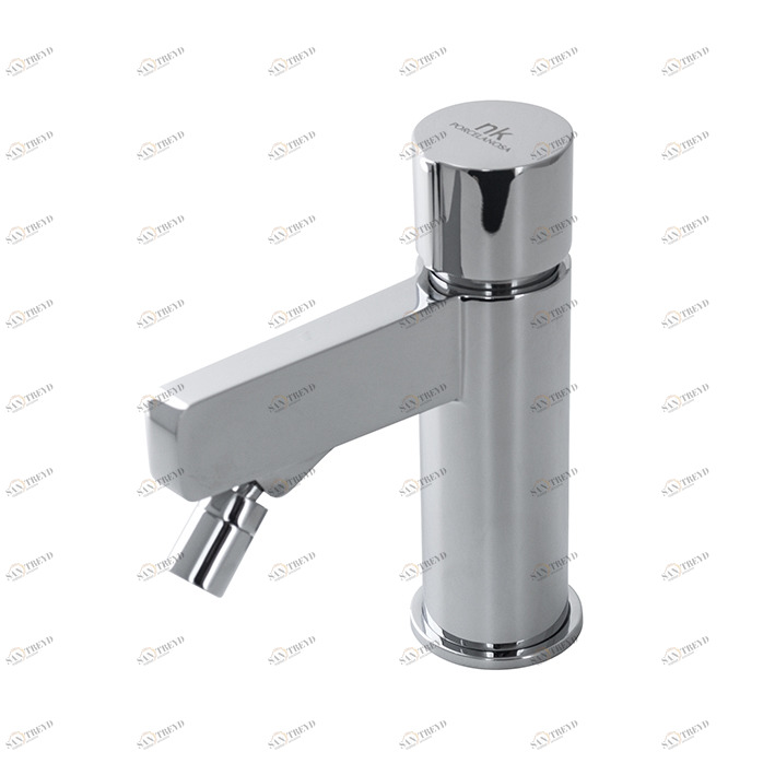 Смеситель для биде, однорычажный, 3/8 дюйма. Керамический патрон кнопочный. Длина шлангов 400 мм. Без съемного сливного набора 1 1/4 ”. Плоский аэратор. Расход 5 л / мин при 3 барах.  Pure line NOKEN 100180994  CHROME 