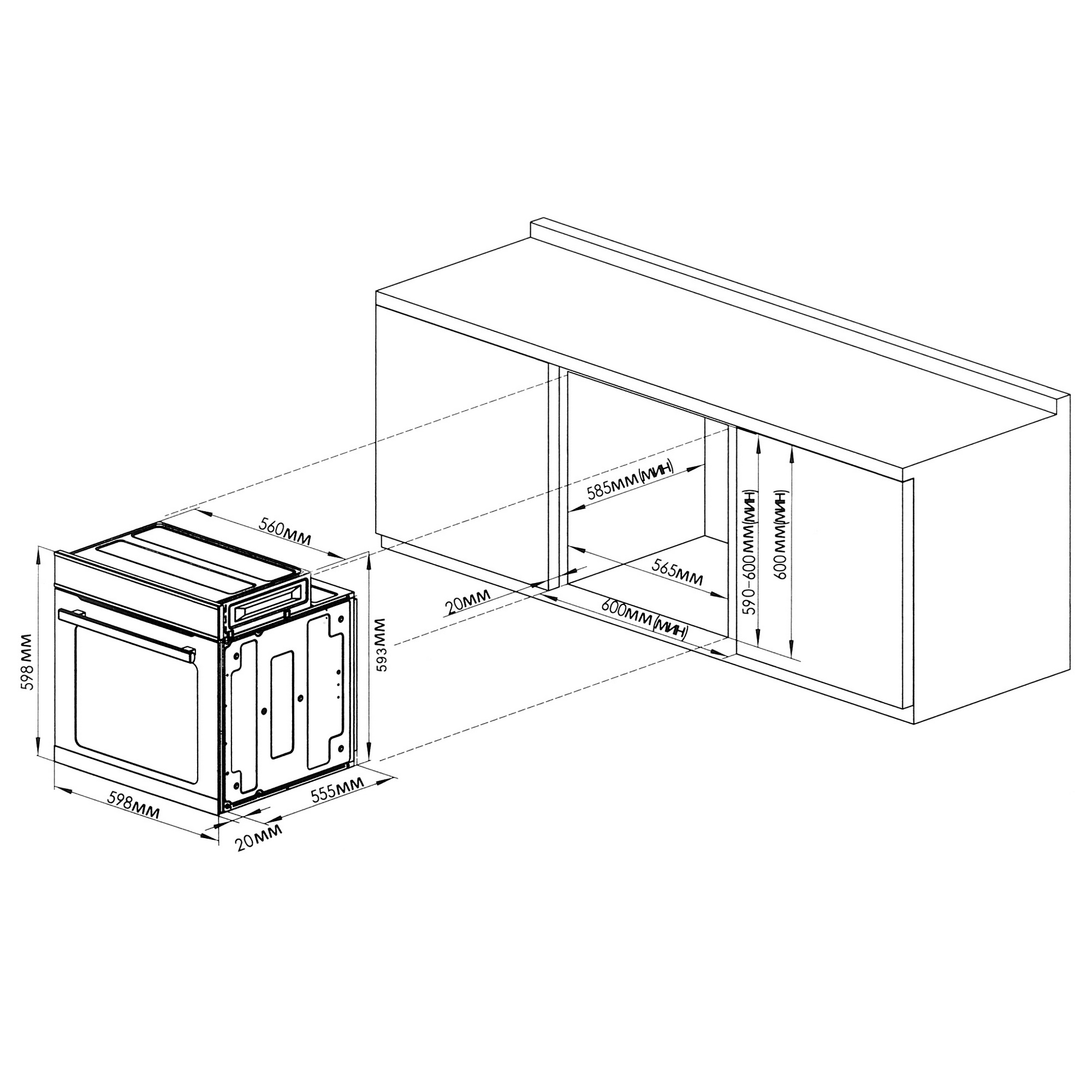 5408714 Газовый духовой шкаф DEXP 1CB75DB STDN-0067232 - Вид №12