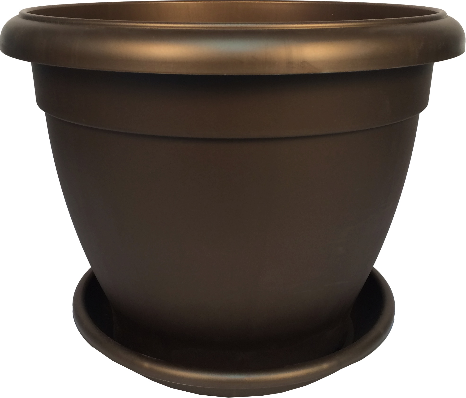 1004-7 Горшок цветочный Le Jardin 2 d=30 Бронза кор. Цветочная коллекция 