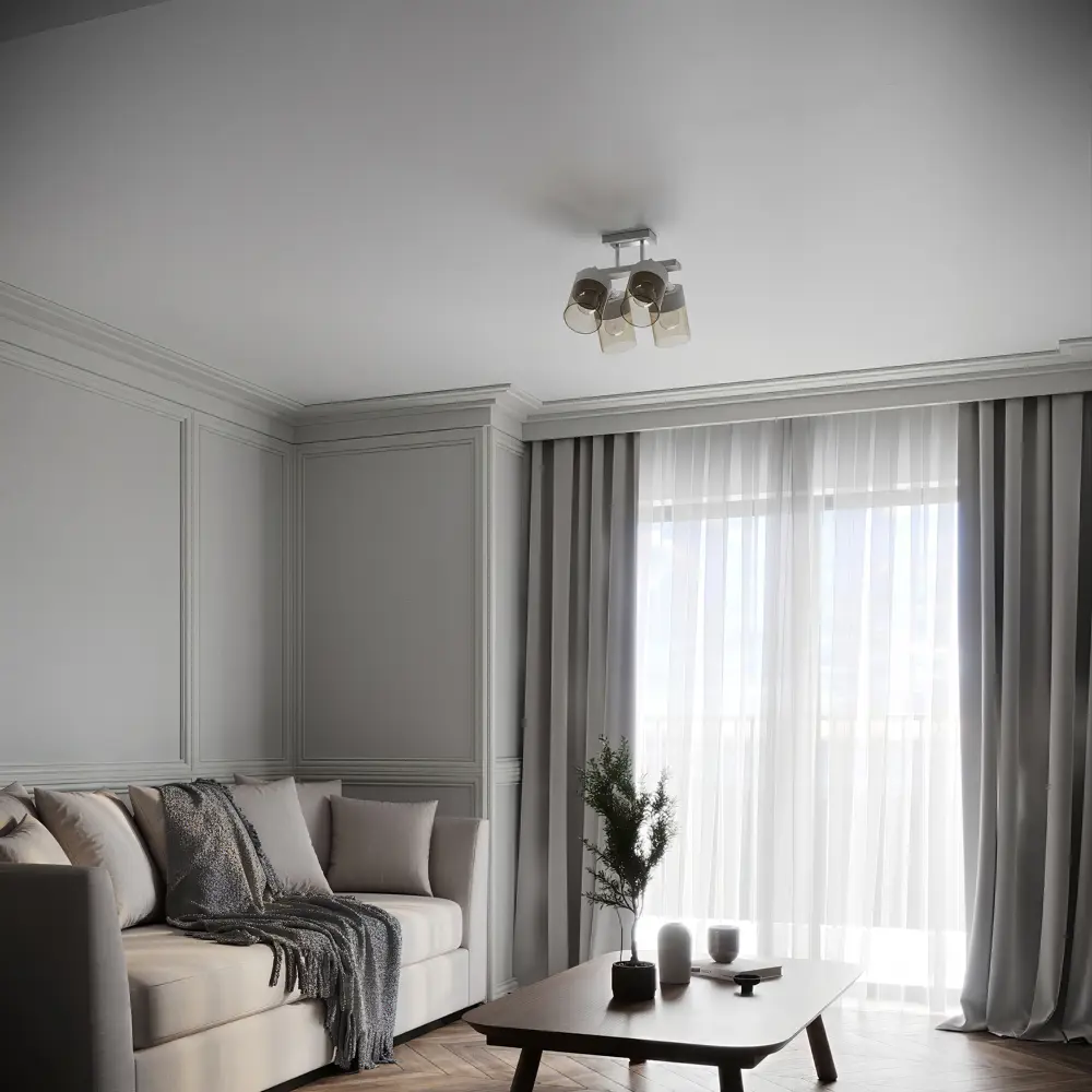 Люстра потолочная KREAFORTA Vereya 4 ламп цвет белый STLM-2058496 - Вид №9