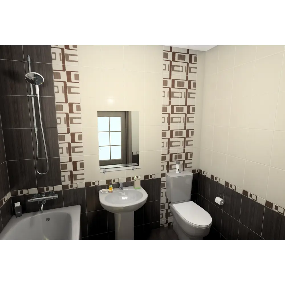 Бордюр Golden Tile «Вельвет» 25х6 см цвет коричневый 12827435 STLM-2091351  - Вид №3