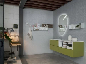 RAB Arredobagno Подвесной туалетный столик с зеркалом 3.0