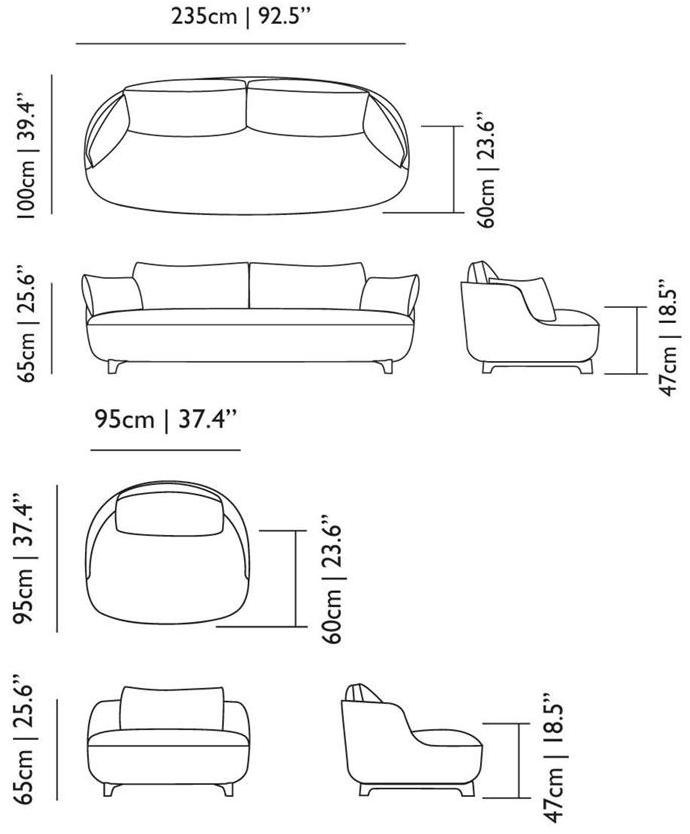 moooi Съемный диван Bart sun-id-1491840 - Вид №1