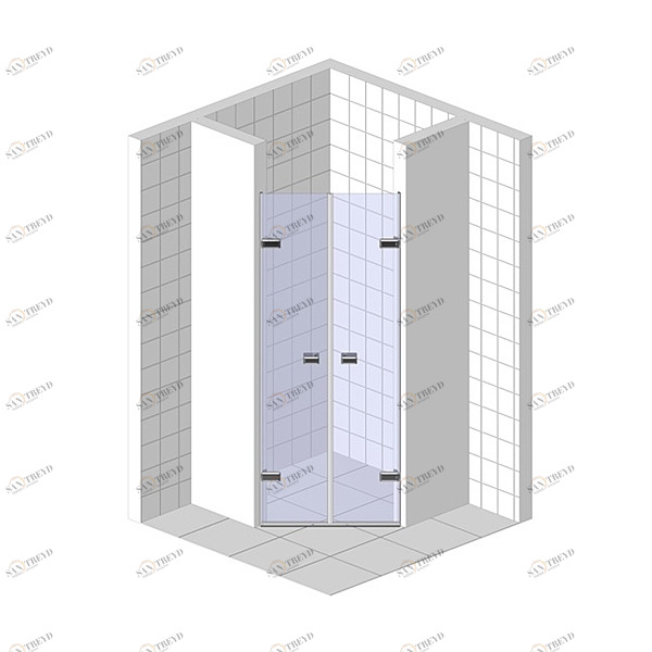 Душевые двери в нишу 130x200 GK-862G135 стекло прозрачное 6 мм GUTEWETTER TREND DOOR 130X200GK862G135