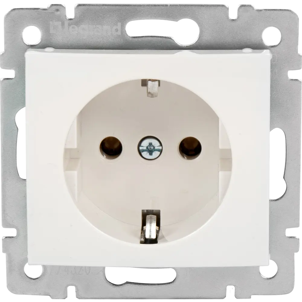 Legrand Valena Classic - розетка с заземлением и защитными шторками, слоновая кость 82127083