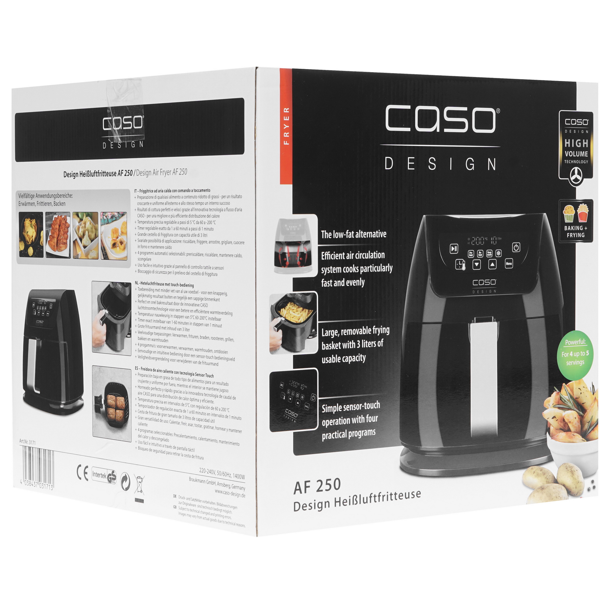 8157261 Аэрогриль CASO AF 250 черный STDN-0071458 - Вид №7