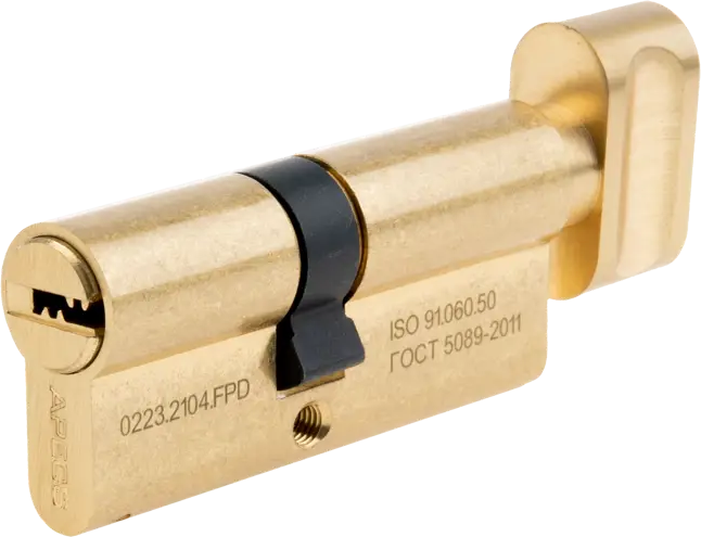 Цилиндровый механизм APECS Pro LM-68 с защитой от взлома, золото 84168033