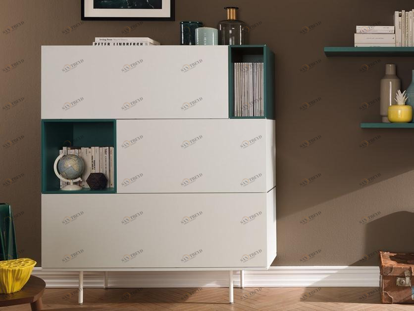 Moretti Compact Лакированный буфет с ящиками  Lv202 