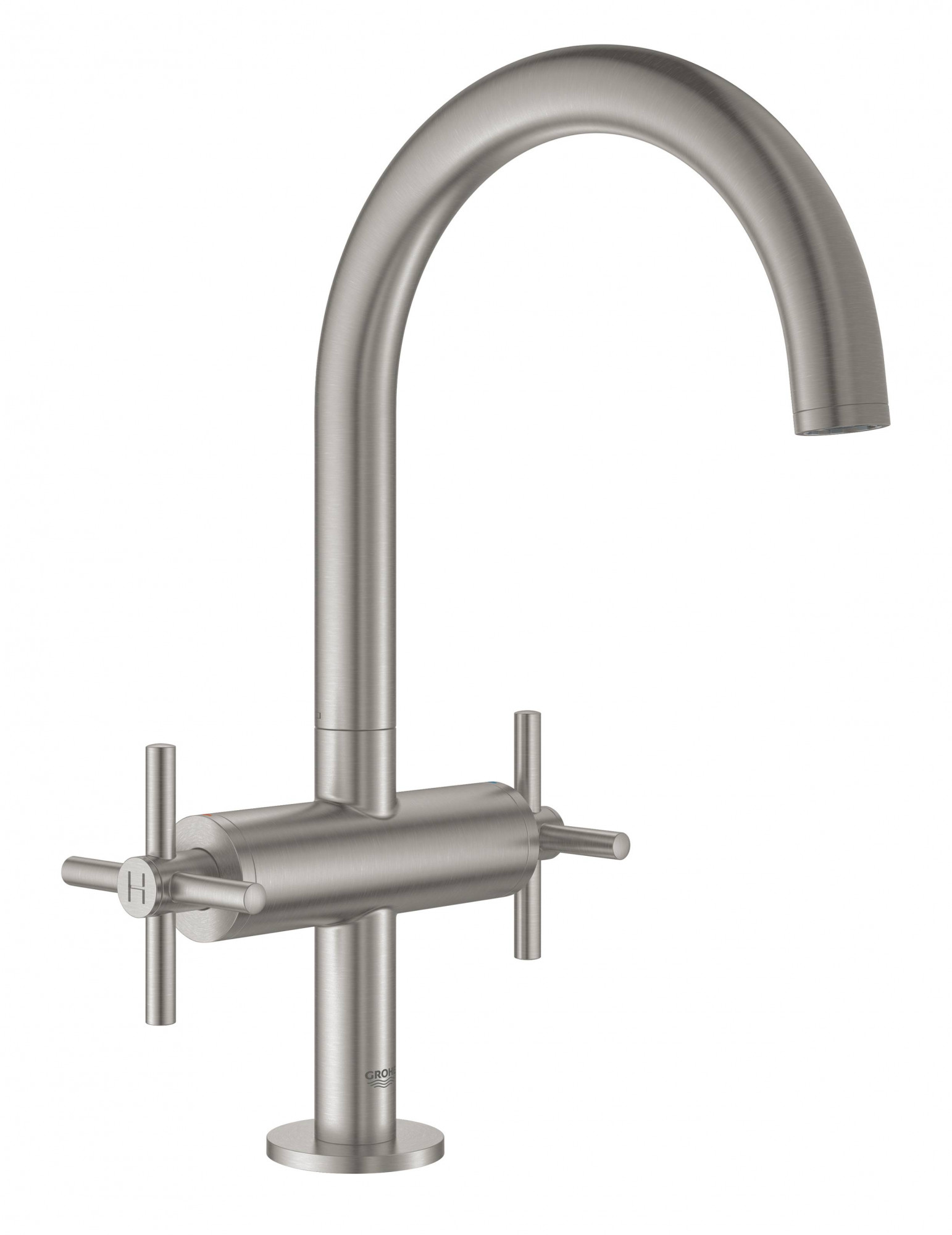 Смеситель GROHE Atrio New двухвентильный для раковины на 1 отверстие (21019DC3)