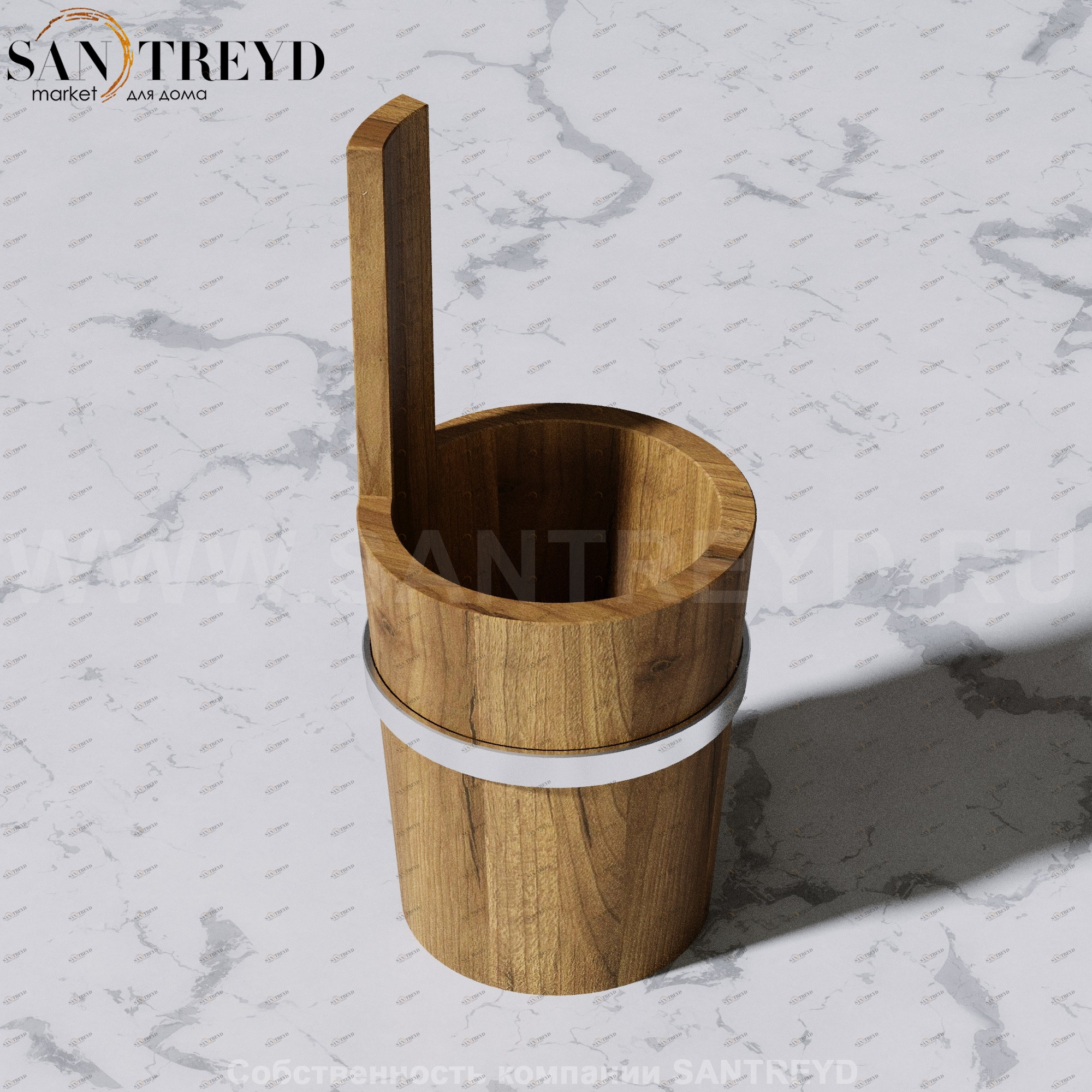 Effegibi ACCESSORI Ведерко для сауны из термообработанной осины VAAC000020