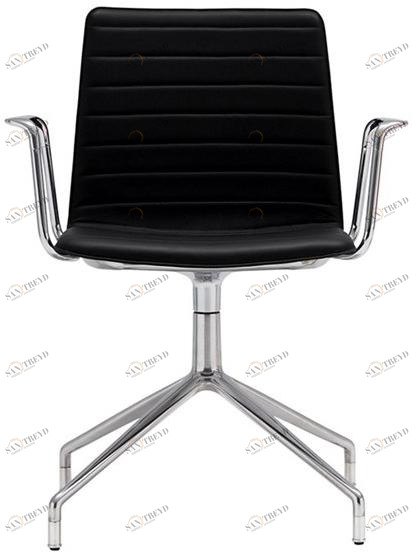 Andreu World 5-спицевый стул с подлокотниками на колесиках Flex high back So1644