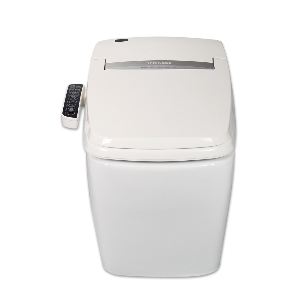 Электронный унитаз с кнопками управления SensPa Tankless TCB 8600G Round Керамика sun-id-2005372