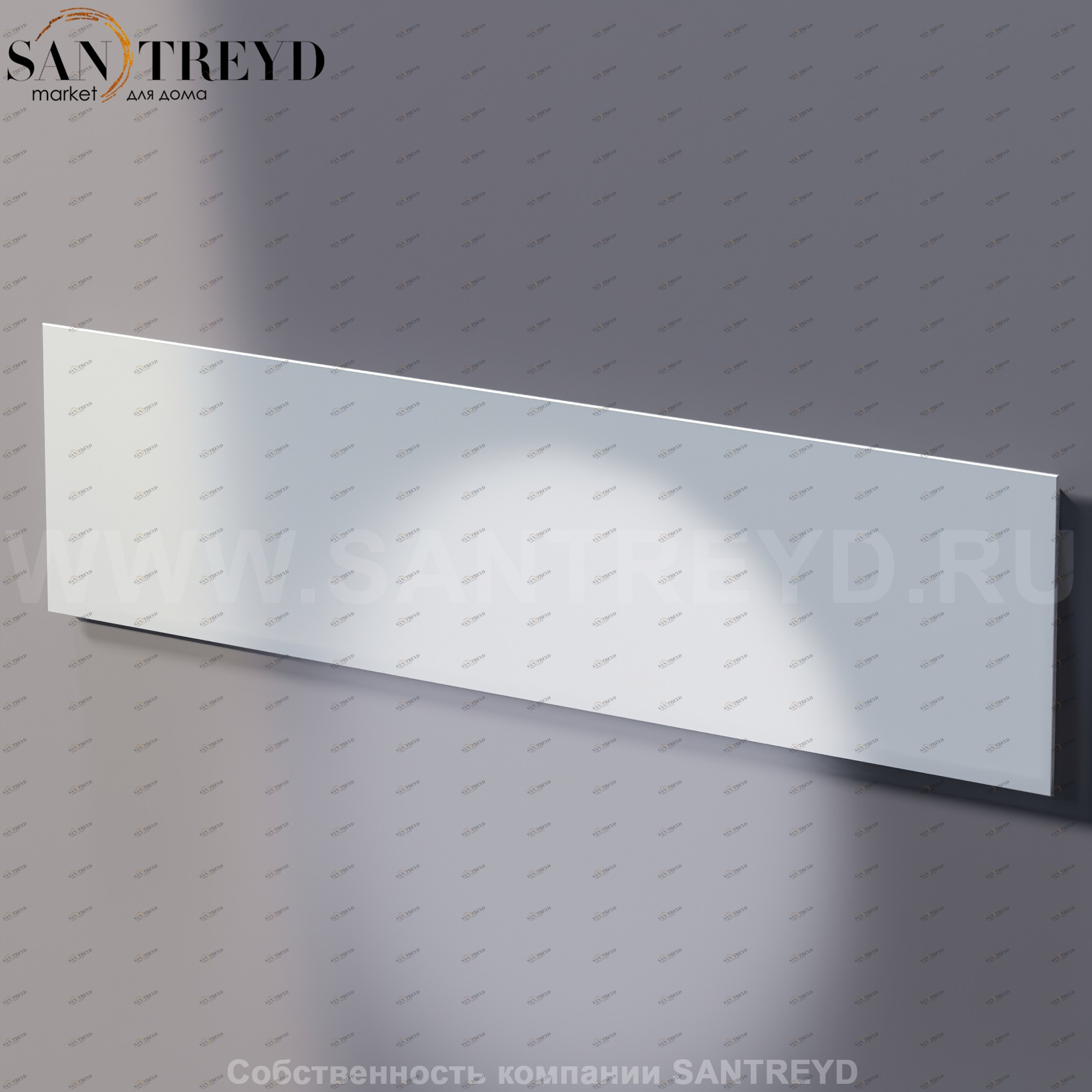 Agape NUDO Прямоугольное горизонтальное зеркало: длина 160 см, высота 40 см ASPE1640O