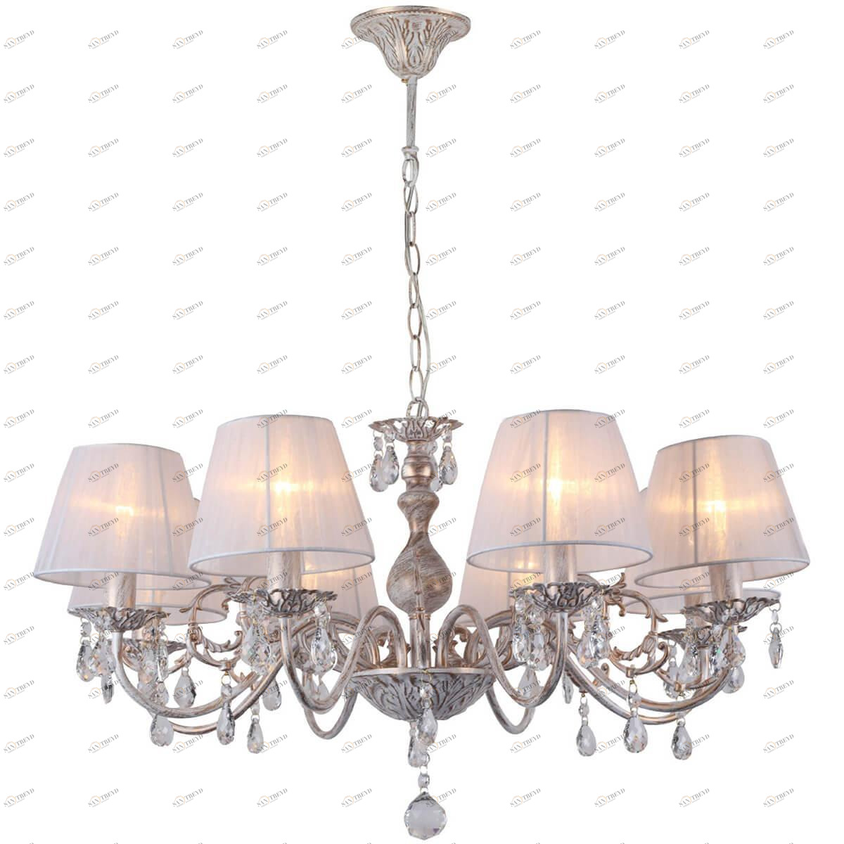 Подвесная люстра Omnilux Bantine OML-53203-08 OMNILUX ДИЗАЙНЕРСКИЕ, BANTINE 187089 Белый 