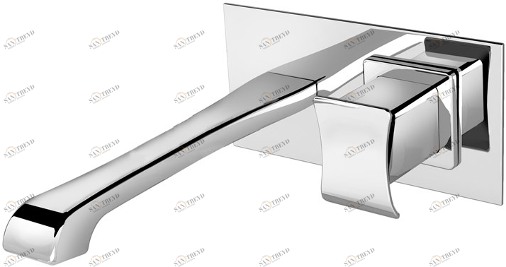 Fir Italia Смеситель для раковины настенный, однорычажный, с тарелкой Déco 87 8710208