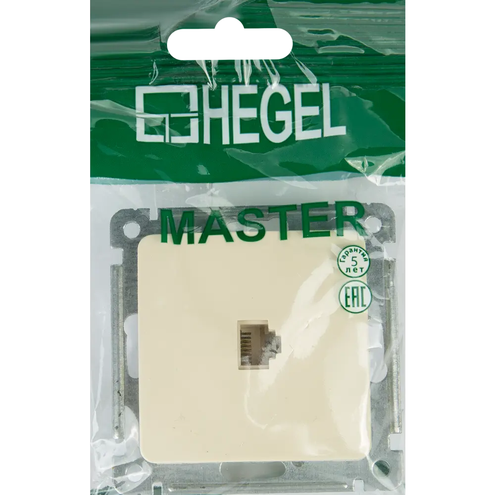 Телефонная розетка встраиваемая Hegel РСТ-400-01 цвет слоновая кость 82493991 STLM-2120321  - Вид №4