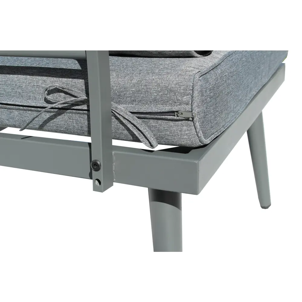 Набор мебели Лаин GS010 алюминий цвет серо-бежевый стол диван угловой элемент Santreyd STLM-2164388 - Вид №7