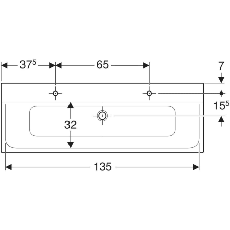 500.278.00.1 Встраиваемая раковина Geberit Xeno² Geberit  - Вид №13