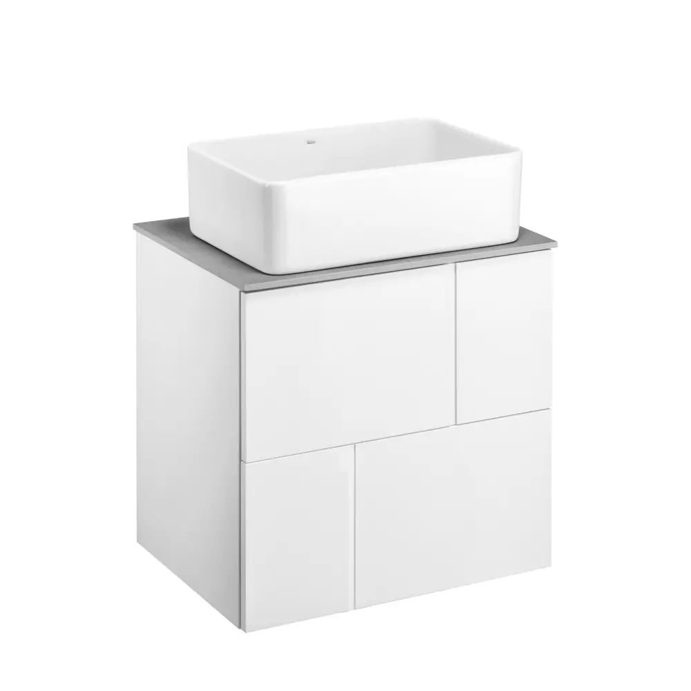 Тумба под раковину подвесная Roca Pilar 60 см цвет белый STLM-2201845